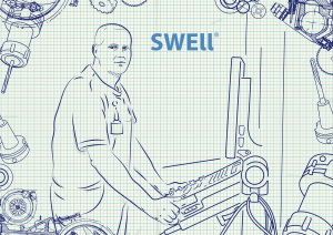 ilustrace pracovníka u CNC
