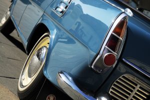 Detail modrá Škoda 1000 MB